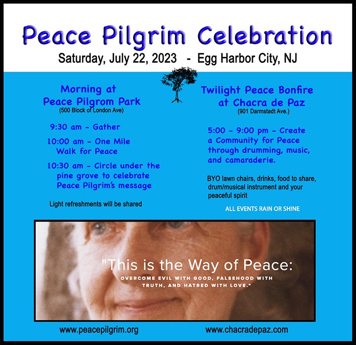 Peace Pilgrim Celebrationday 2023